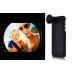 0.5X Magnification Fisheye Detachable Lens With Protective Case For iPhone 5 - Black