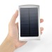 10000mAh 2 USB Ports Solar Charger Power Bank - Silver
