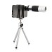 16X Optical Zoom Telephoto Camera Lens With Extendable Tripod And A Matte Hard Case For iPhone 5 - Silver