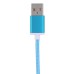 1 M 2 In 1 Sturdy Hemp Rope Sync Charging Cable for Micro USB and 8 pin Lighning - Blue