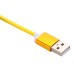1 M 2 In 1 Sturdy Hemp Rope Sync Charging Cable for Micro USB and 8 pin Lighning - Orange