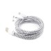 1M 3 In 1 Hemp Rope Charging Cable for iPhone 6 iPhone 5/5S iPhone 4/4S Samsung Galaxy S4 - White
