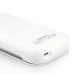 2000mAh External Battery Power Pack Leather Magnetic Case For Samsung Galaxy S3 Mini I8190 - White