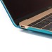 2015 Clear Transparent Hard Plastic Case Cover For The New MacBook 12 inch Retina Display - Blue