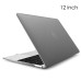 2015 Clear Transparent Hard Plastic Case Cover For The New MacBook 12 inch Retina Display - Grey