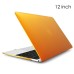 2015 Clear Transparent Hard Plastic Case Cover For The New MacBook 12 inch Retina Display - Orange