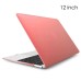 2015 Clear Transparent Hard Plastic Case Cover For The New MacBook 12 inch Retina Display - Pink