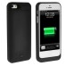 2200mAh Portable Lightning 8-Pin Power Bank Rechargeable External Battery Case For iPhone 5 / 5S  - Black