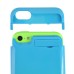 2200mAh Portable Rechargeable Backup Battery Magnetic PU Leather Case With Stand For iPhone 5 / 5S iPhone 5C - Blue