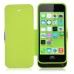 2200mAh Portable Rechargeable Backup Battery Magnetic PU Leather Case With Stand For iPhone 5 / 5S iPhone 5C - Green