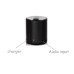 220mAh Built-in Lithium Battery Portable Bluetooth V3.0 Backward Speaker - Black
