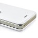 2400mAh Rechargeable External Power Pack with Front Leather Cover for iPhone 5 5s  - White