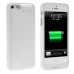 2800mAh Portable Lightning 8-Pin Power Bank Rechargeable External Battery Case For iPhone 5 / 5S - White