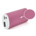 2800 mAh USB Charger Port with Led Light Indicator for Smartphone - Pink