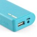 2800 mAh Wallet Pattern USB Charger Port with Led Light Indicator for Smartphone - Blue