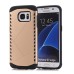 2 In 1 Armor PC And TPU Protective Back Case Cover for Samsung Galaxy S7 Edge G935 - Gold