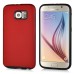2 In 1 Detached  Black TPU And Plastic Protective Cell Phone Back Case For Samsung Galaxy S6 G920 - Red