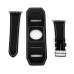 2 In 1 Luxury Genuine Leather Wrist Strap Watch Band Replacement For Apple Watch 38 mm - Black