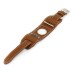 2 In 1 Luxury Genuine Leather Wrist Strap Watch Band Replacement For Apple Watch 38 mm - Brown