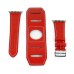 2 In 1 Luxury Genuine Leather Wrist Strap Watch Band Replacement For Apple Watch 38 mm - Red