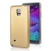 2 In 1 Luxury Slim Matte Aluminum Metal PC Hard Cover Case For Samsung Galaxy Note 4 - Gold