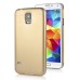2 In 1 Luxury Slim Matte Aluminum Metal PC Hard Cover Case For Samsung S5 G900 - Gold