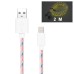 2M Luminous 8 Pin Charging Sync Lightning Cable for iPhone 6 iPhone 5/5s iPad Mini iPod - Pink