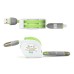 2 in 1 Micro USB 2.0 Stretchy Fresh Color Charging Cable for iPhone 6 iPhone 5 5C 5S Samsung Galaxy S4 iPad Air 2 iPad Mini 3 - Green