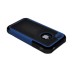 2 in 1 Protective TPU and Plastic Hard Case for iPhone 4/4S-Black and  Blue Edge