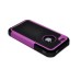 2 in 1 Protective TPU and Plastic Hard Case for iPhone 4/4S-Black and  Pink Edge