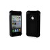 2 in 1 Protective TPU and Plastic Hard Case for iPhone 4/4S-Whole Black Edge