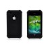 2 in 1 Protective TPU and Plastic Hard Case for iPhone 4/4S-Whole Black Edge