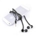 3.5MM Zipper Design In-Ear Earphone with Microphone for iPhone Samsung HTC etc - Black