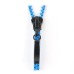 3.5MM Zipper Design In-Ear Earphone with Microphone for iPhone Samsung HTC etc - Blue