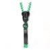 3.5MM Zipper Design In-Ear Earphone with Microphone for iPhone Samsung HTC etc - Green