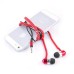 3.5MM Zipper Design In-Ear Earphone with Microphone for iPhone Samsung HTC etc - Red