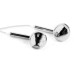 3.5mm Chrome Earphone With Microphone And Volume Control Button - Silver