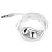 3.5mm Chrome Earphone With Microphone And Volume Control Button - Silver