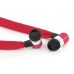 3.5mm Shoelace Earphone with Microphone - Red