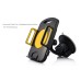 360 Degree Roration Universal Tablet Car Windshield Mount Holder For GPS / iPad / Samsung - Black / Yellow
