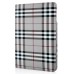 360 Degree Rotatable Scottish Plaid Pattern Leather Case For iPad Mini 1/2/3 - Grey