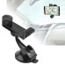 360 Degree Rotating In-Car Holder with Suction Cup for 3.5 to 6.3 Inch Smartphone - Black