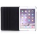 360 Degree Rotating Lichi PU Leather Smart Wake / Sleep Case Cover With Elastic Belt for iPad Pro 9.7 inch - Black
