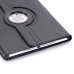 360 Degree Rotating Lichi PU Leather Smart Wake / Sleep Case Cover With Elastic Belt for iPad Pro 9.7 inch - Black