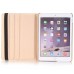 360 Degree Rotating Lichi PU Leather Smart Wake / Sleep Case Cover With Elastic Belt for iPad Pro 9.7 inch - Gold