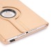 360 Degree Rotating Lichi PU Leather Smart Wake / Sleep Case Cover With Elastic Belt for iPad Pro 9.7 inch - Gold