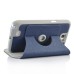 360 Degree Rotating Magnetic Flip Leather Case For Samsung Galaxy Note 2 N7100 - Blue