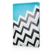 360 Degree Rotation Design Anchor Oblique Wave Pattern Stand Leather Smart Case for iPad Air 2 ( iPad 6 ) - Blue