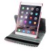 360 Degree Rotation Design Wave Pattern Stand Leather Smart Case for iPad Air 2 ( iPad 6 ) - Magenta