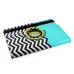 360 Degree Rotation Design Wave Pattern Stand Leather Smart Case for iPad Mini 1/2/3 - Green